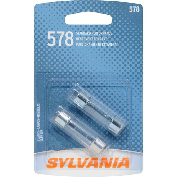 Sylvania 578 Basic Miniature Bulb, 2PK 578.BP2